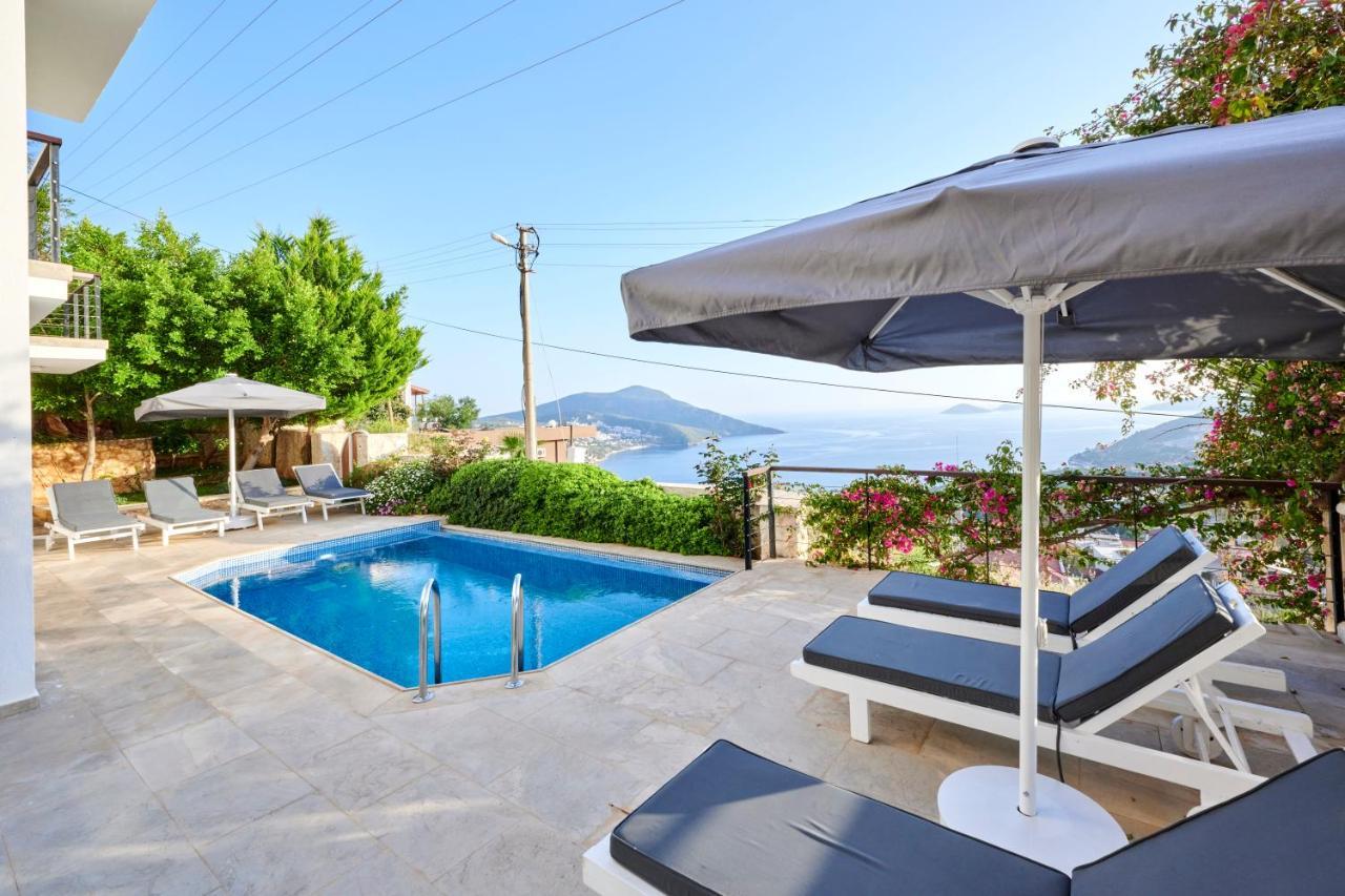 Luxus Villa Skyla Mit 5 Schlafzimmern & Meer-Blick Kas Exterior foto